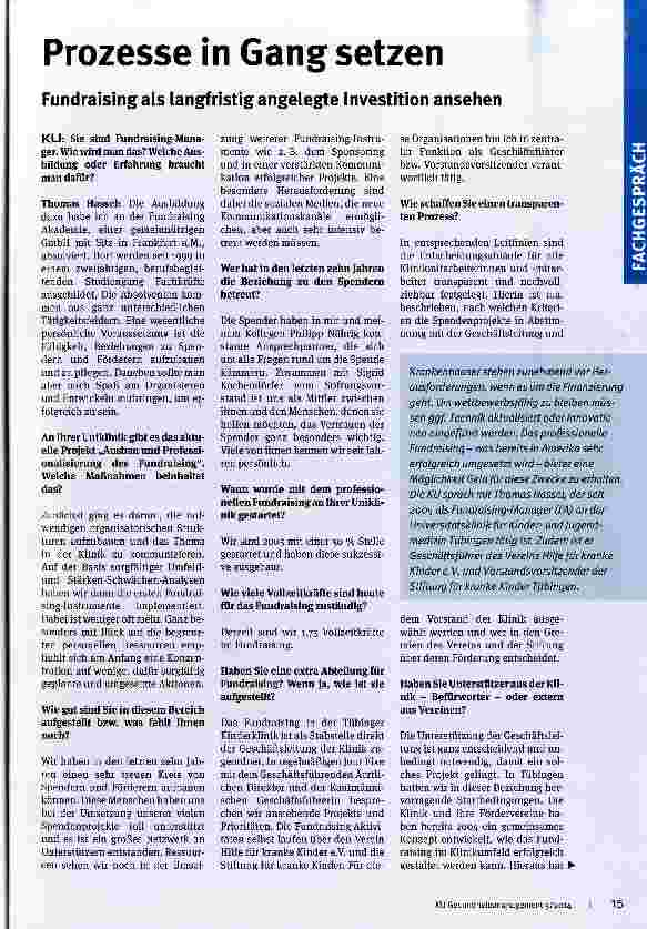 Vorschauseite 1: Prozesse in Gang setzen
