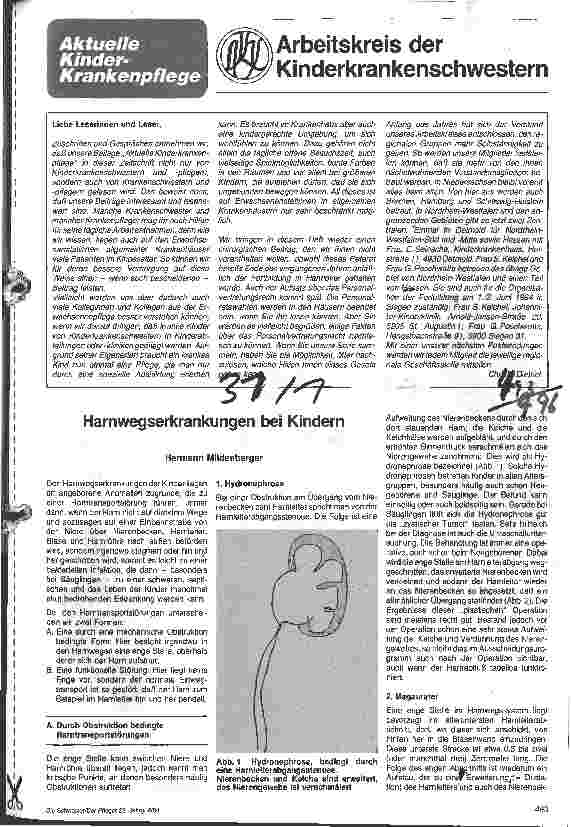 Vorschauseite 1: Harnwegserkrankungen bei Kindern