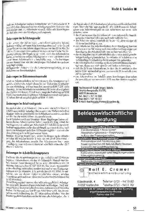 Vorschauseite 2: Neue Regelungen im Arbeitsrecht seit 01.01.2004
