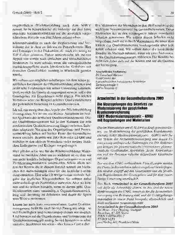 Vorschauseite 4: Fortbildung von Vertragsärzten