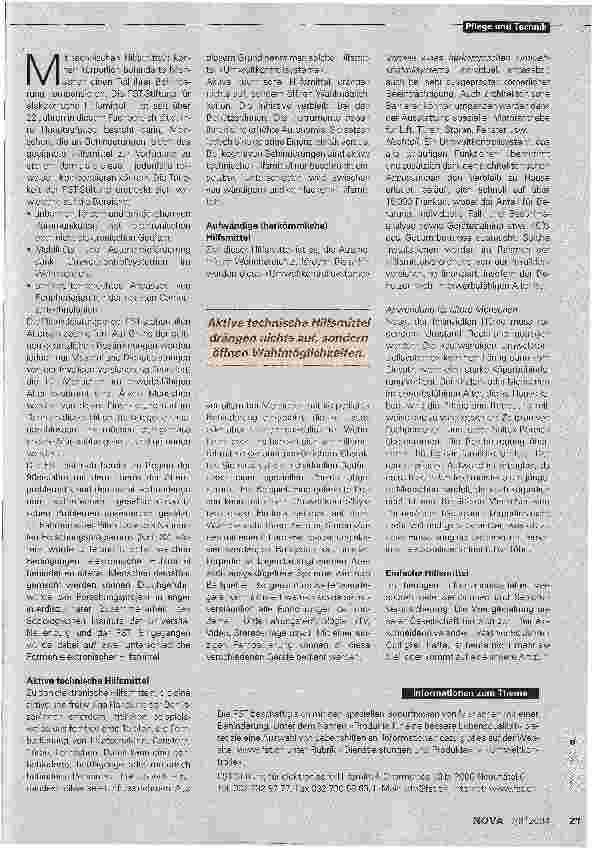 Vorschauseite 2: Kompensation physischer Defizite dank technischen Hilfsmitteln
