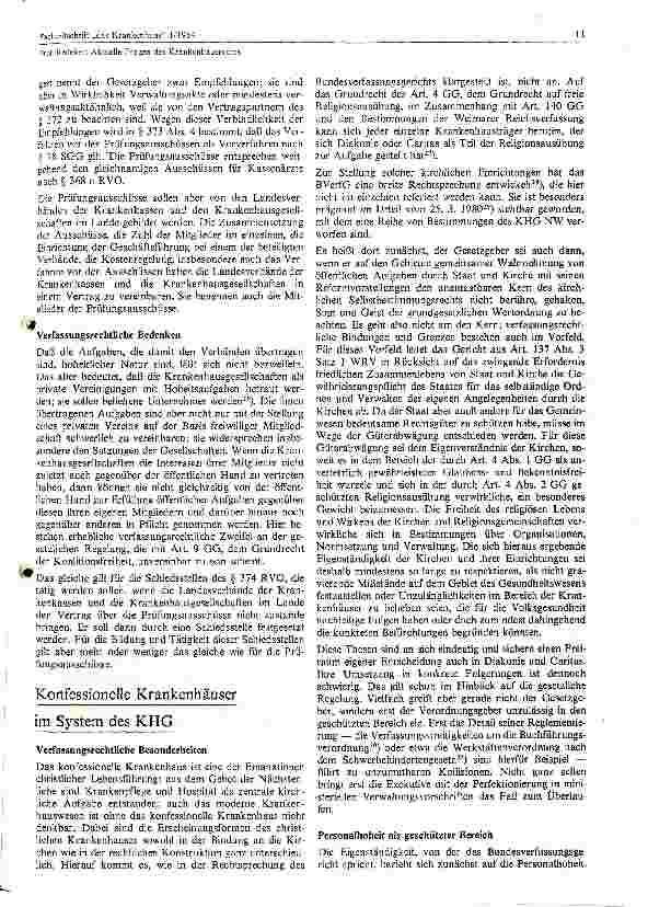 Vorschauseite 5: Aktuelle Fragen zum Krankenhausrecht