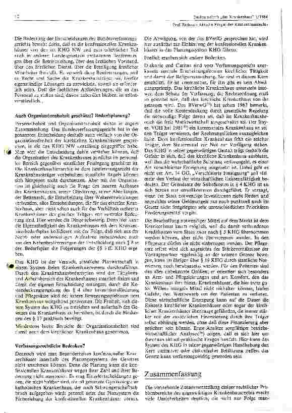 Vorschauseite 6: Aktuelle Fragen zum Krankenhausrecht