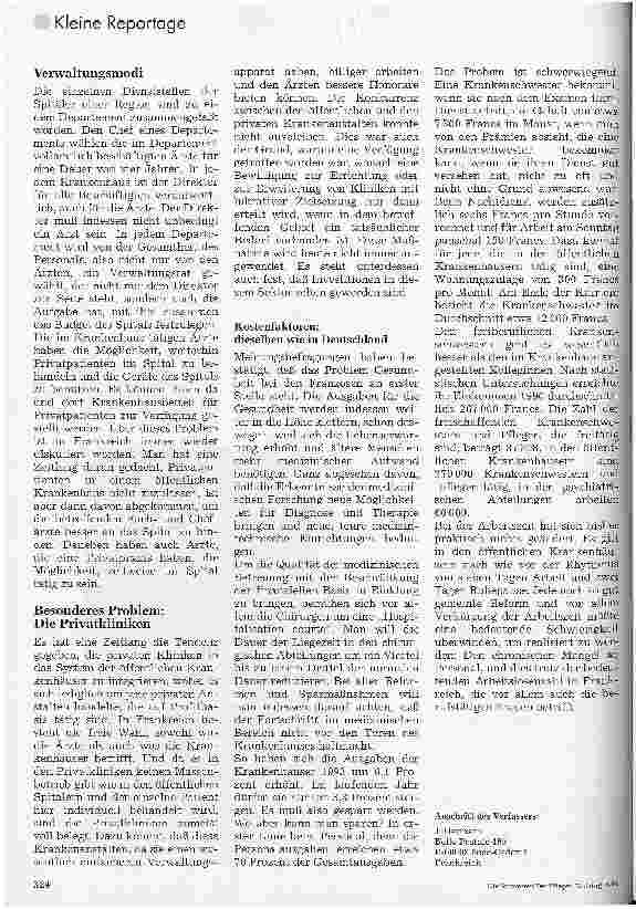 Vorschauseite 2: Die Krankenhausreform in Frankreich