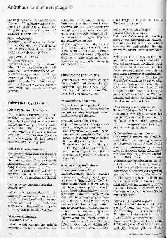 Vorschauseite 2: Hypothermie Vermeidung und Therapie