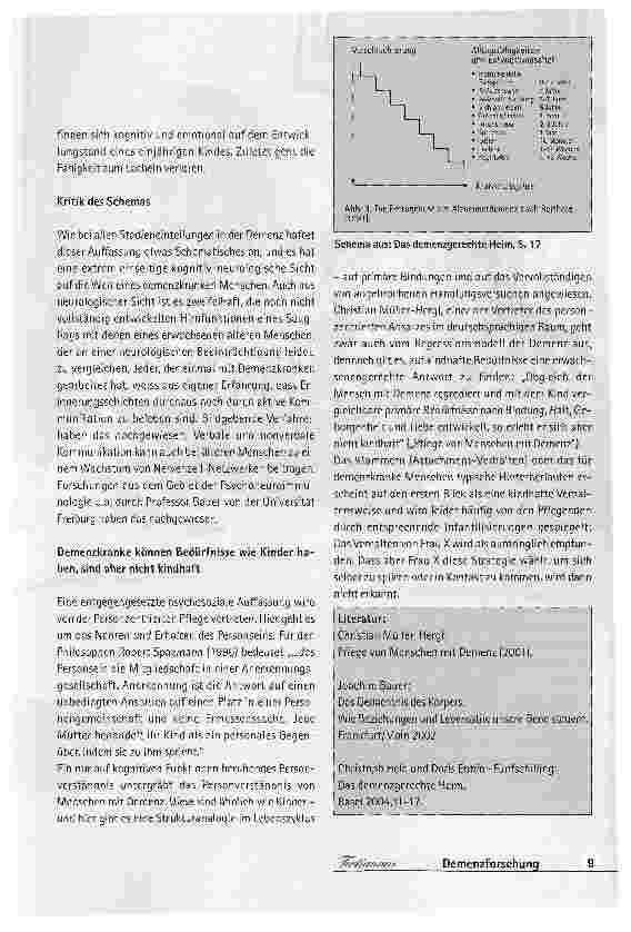 Vorschauseite 2: Zurück in die Kindheit im AlterLebenszyklische Vorstellungen in der Demenzforschung