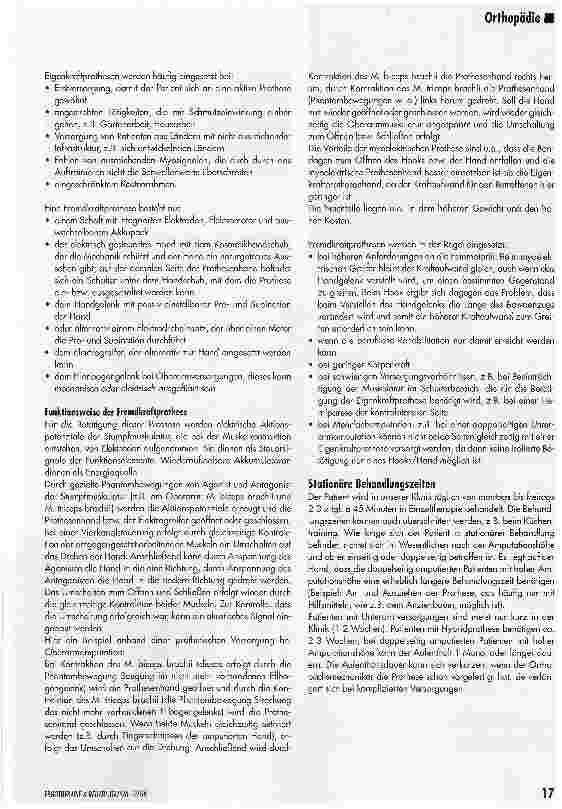 Vorschauseite 3: Training mit einer Armprothese nach Amputation