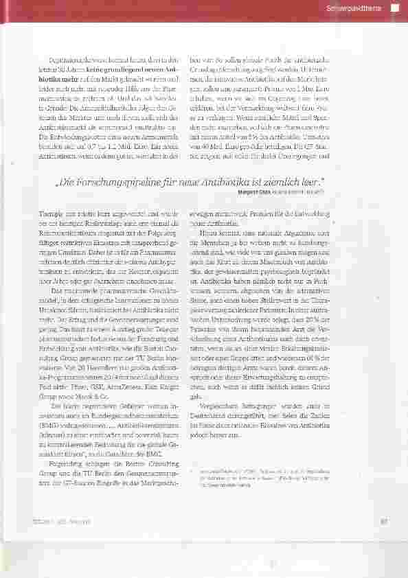 Vorschauseite 2: Gesundheitseinrichtungen im mikrobiologischen Würgegriff