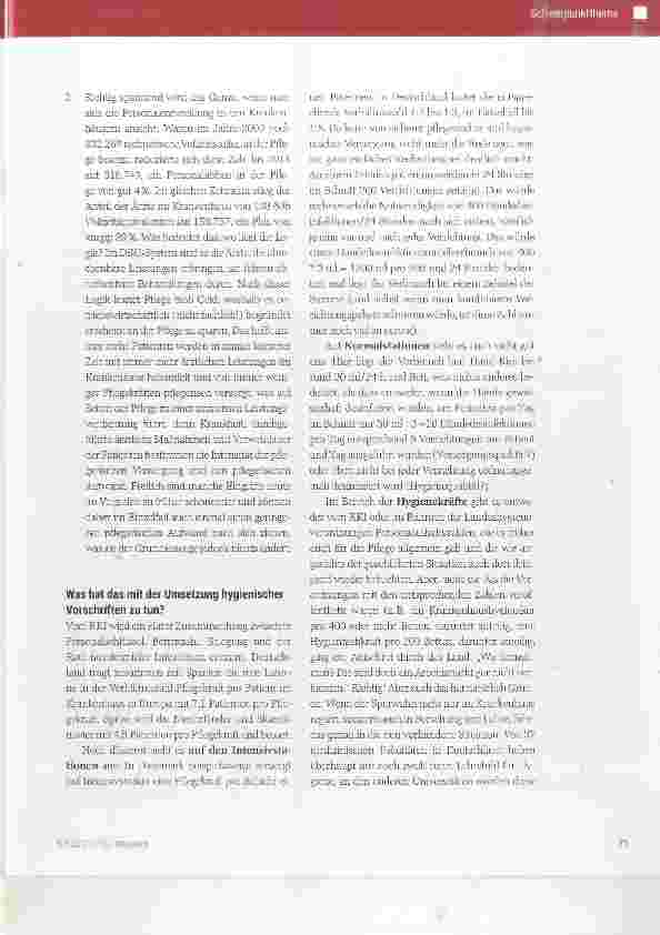 Vorschauseite 6: Gesundheitseinrichtungen im mikrobiologischen Würgegriff