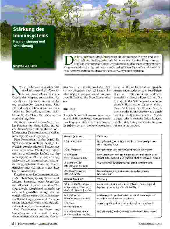Vorschauseite 1: Stärkung des Immunsystems