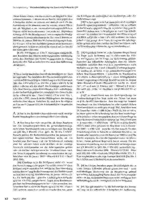 Vorschauseite 2: Zum PersonalvertretungsrechtWeiterbeschäftigung von Ersatzmitgliedern der JAV