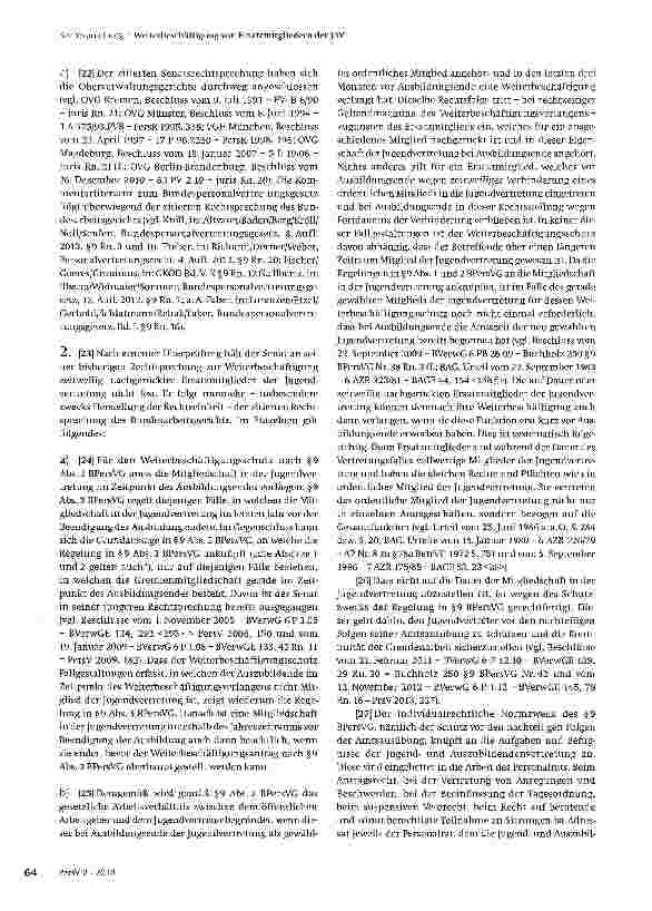 Vorschauseite 4: Zum PersonalvertretungsrechtWeiterbeschäftigung von Ersatzmitgliedern der JAV