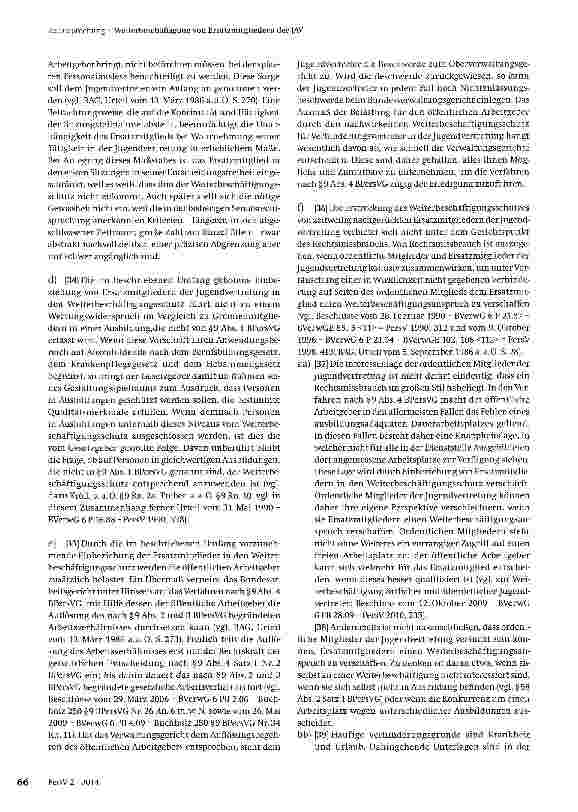 Vorschauseite 6: Zum PersonalvertretungsrechtWeiterbeschäftigung von Ersatzmitgliedern der JAV