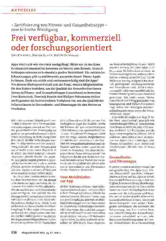 Vorschauseite 1: Frei verfügbar, kommerziell oder forschungsorientiert