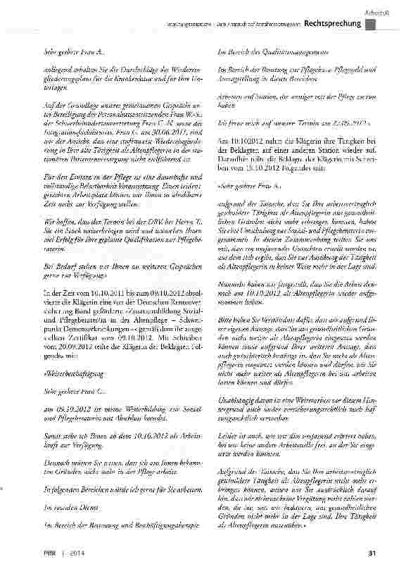 Vorschauseite 3: Vergütungsansprüche - Zum Anspruch auf Annahmeverzugslohn