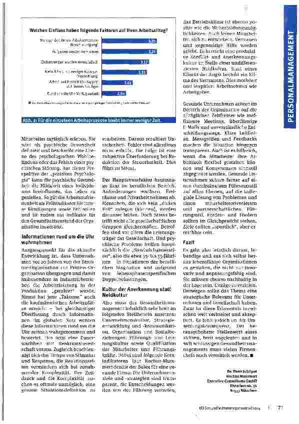 Vorschauseite 3: Auf dem Weg zum gesunden Unternehmen