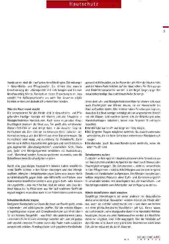 Vorschauseite 2: Besser desinfizieren als waschen
