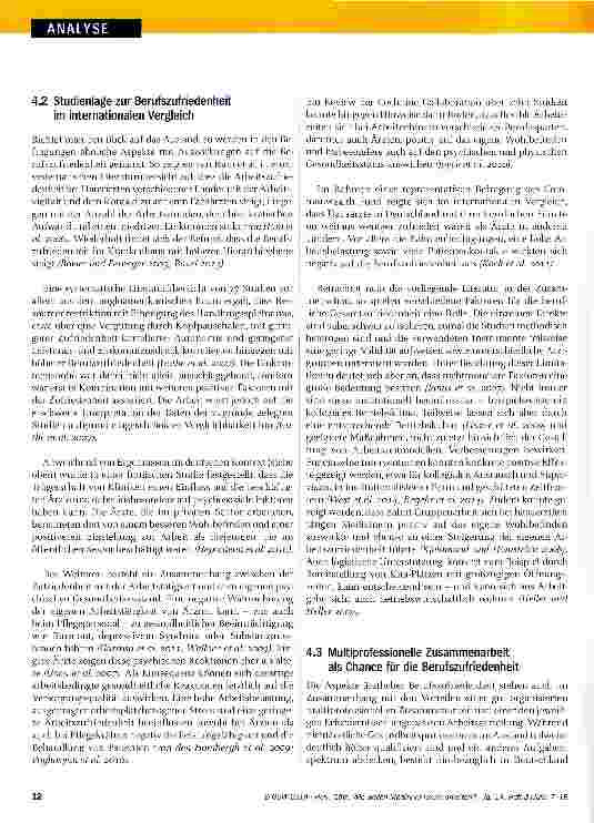 Vorschauseite 6: Wie wollen Mediziner heute arbeiten? Berufszufriedenheit und Präferenzen von Ärzten in einem sich wandelnden Berufsfeld