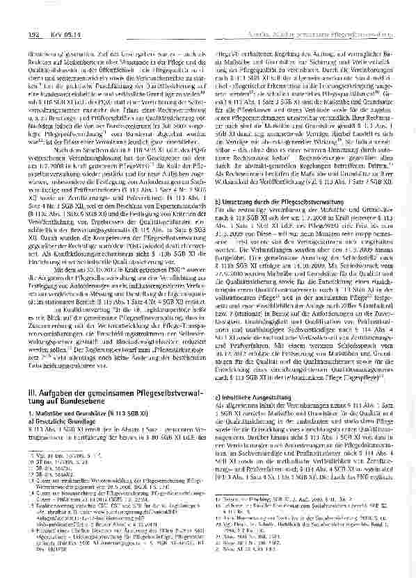 Vorschauseite 2: 20 Jahre Pflegeversicherung -20 Jahre gemeinsame Pflegeselbst-verwaltung auf der Bundesebene