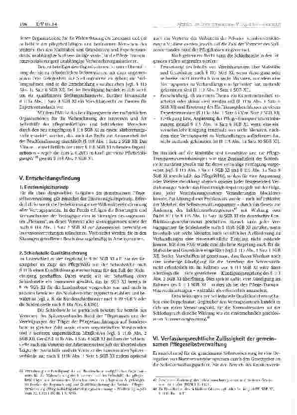 Vorschauseite 6: 20 Jahre Pflegeversicherung -20 Jahre gemeinsame Pflegeselbst-verwaltung auf der Bundesebene