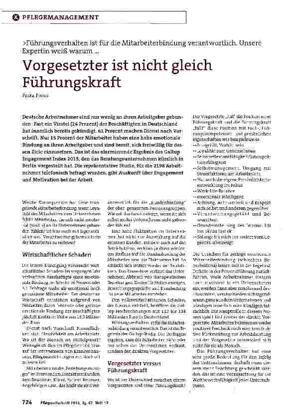 Vorschauseite 1: Vorgesetzter ist nicht gleich Führungskraft
