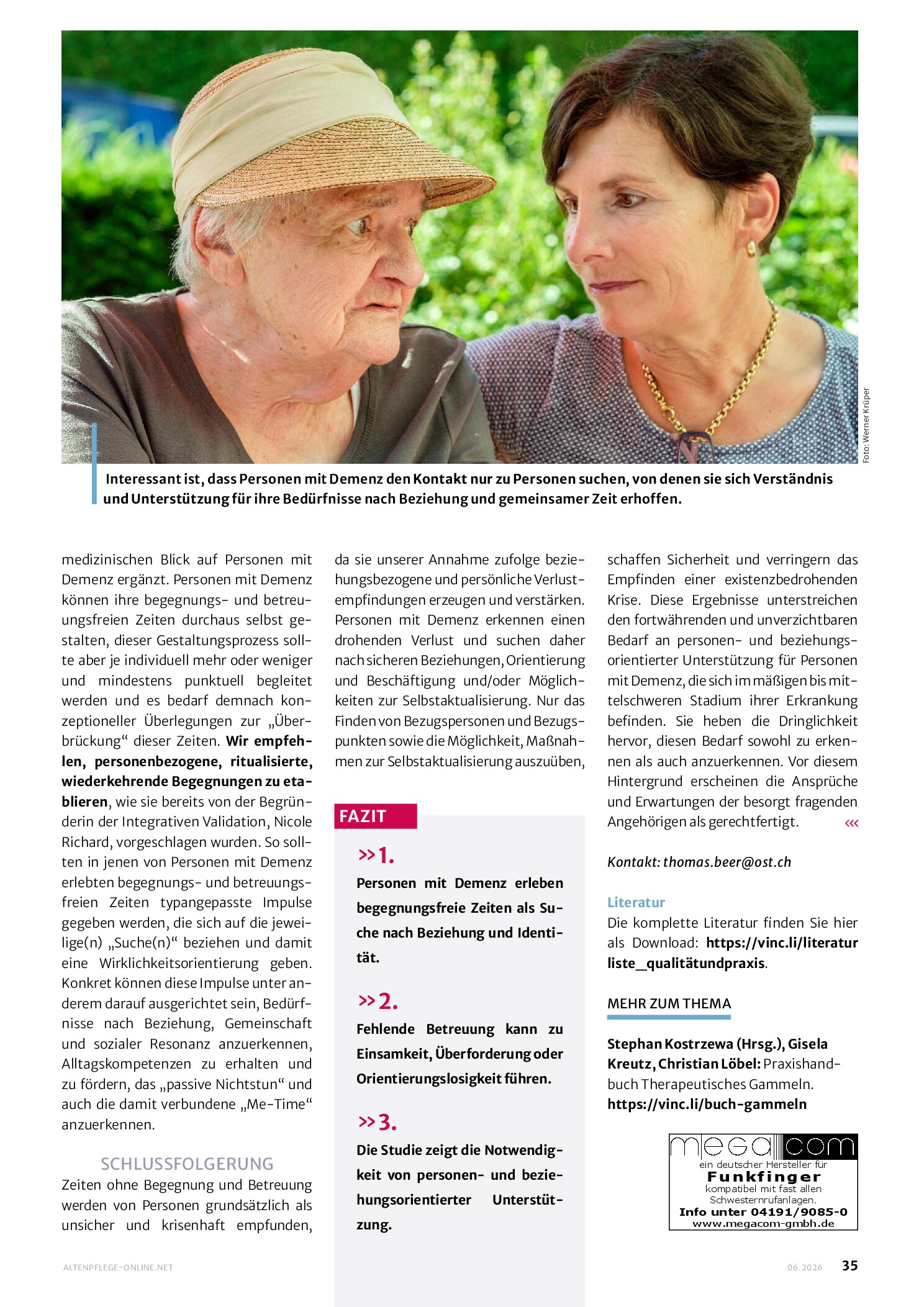 Vorschauseite 4: Was passiert, wenn nichts passiert? Eine Studie zu begegnungs- und betreuungsfreien Zeiten von Personen mit Demenz