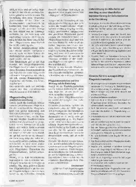 Vorschauseite 2: Pflegedokumentation in der ambulanten PflegePlatz 1 in den Mängelcharts des MDK: