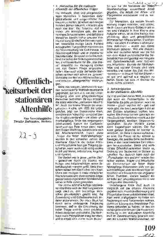 Vorschauseite 1: Öffentchlichkeitsarbeit der stationären Altenhilfe