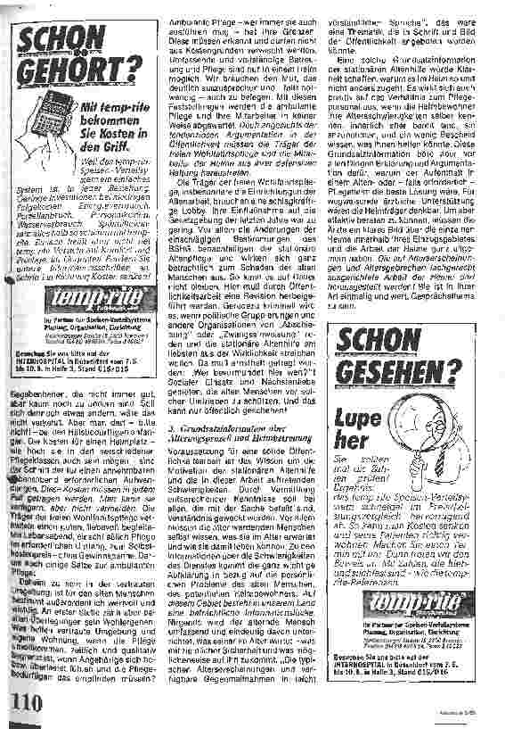 Vorschauseite 2: Öffentchlichkeitsarbeit der stationären Altenhilfe