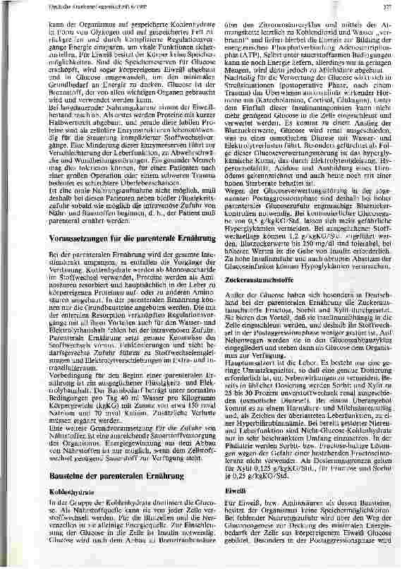 Vorschauseite 2: Parenterale Ernährung Theoretische Grundlagen, praktsiche Durchführung, Risiken