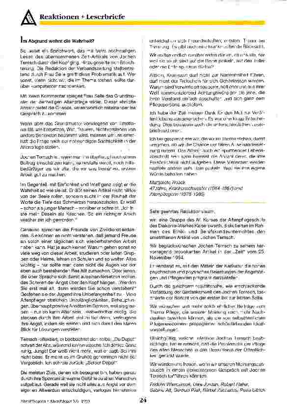 Vorschauseite 3: Das wird schon wieder werden Meine Patienten sind gelähmt, verkalkt, verkrebst, hirnschwündig, offen und fast tot