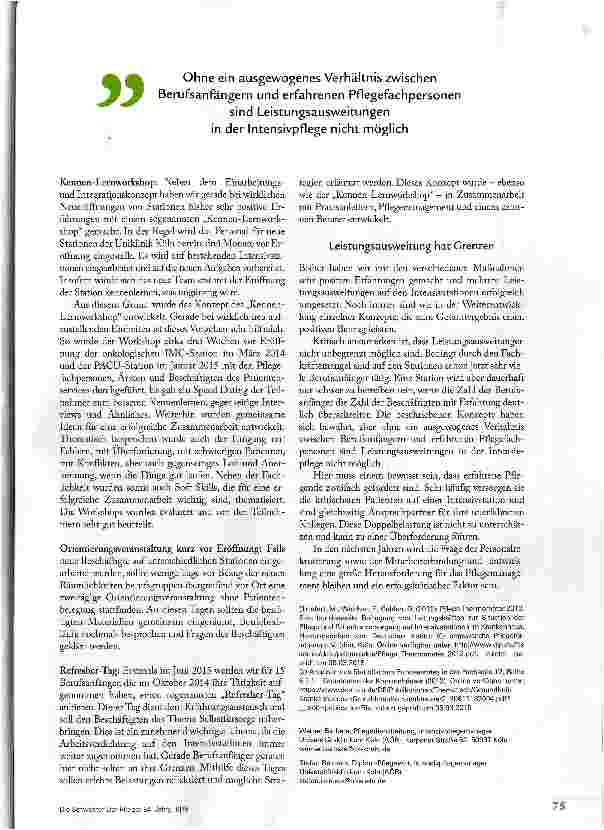 Vorschauseite 4: WENN DIE INTENSIVSTATION EXPANDIERT