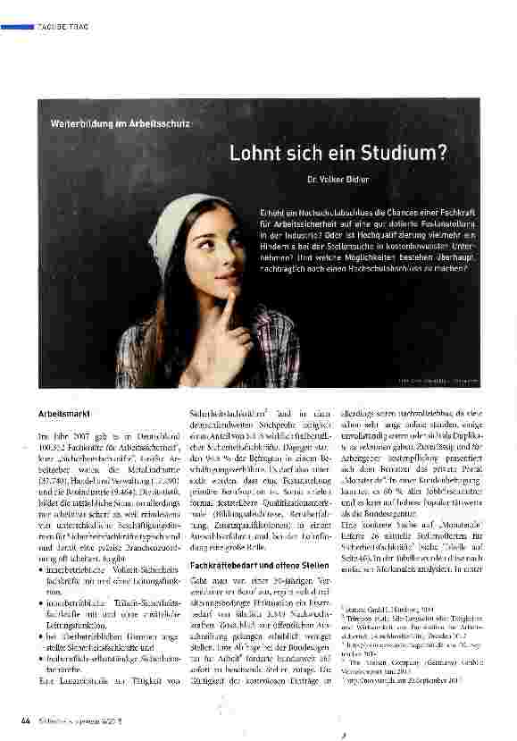 Vorschauseite 1: Lohnt sich ein Studium?