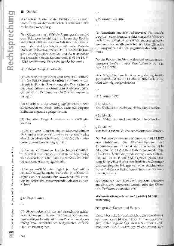 Vorschauseite 2: Arbeitszeit-Arbeitsbereitschaft -Überstundenvergütung Ausschlussfristen
