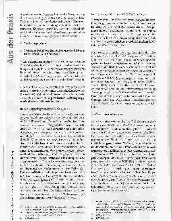 Vorschauseite 6: Noch einmal: Zur Anordnungsund Dokumentationsverantwortung des Arztes