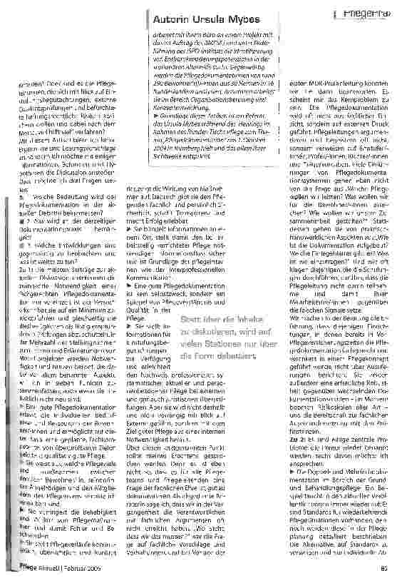 Vorschauseite 2: Optimierungspotenziale der Pfegedokumentation
