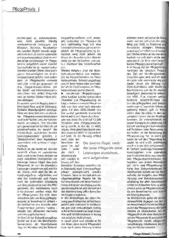 Vorschauseite 3: Optimierungspotenziale der Pfegedokumentation