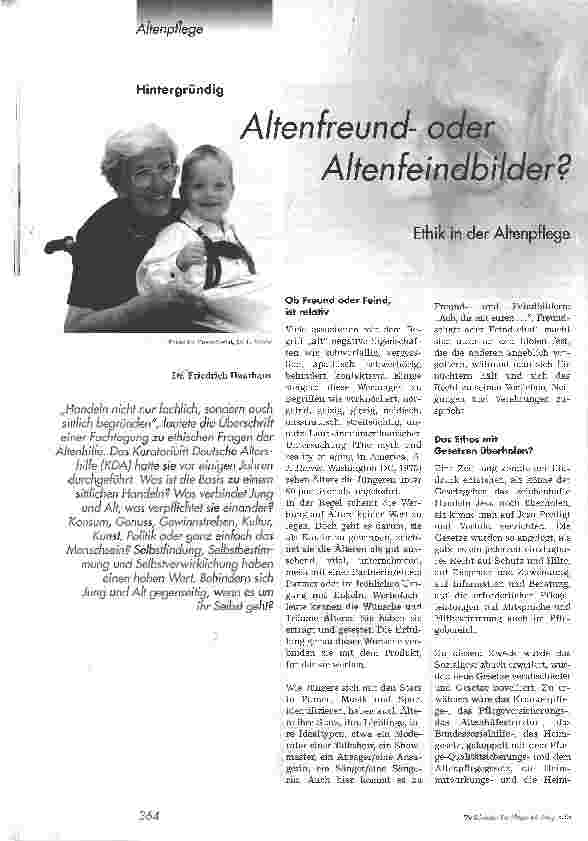 Vorschauseite 1: Alten freundoder Altenfeindbilder?