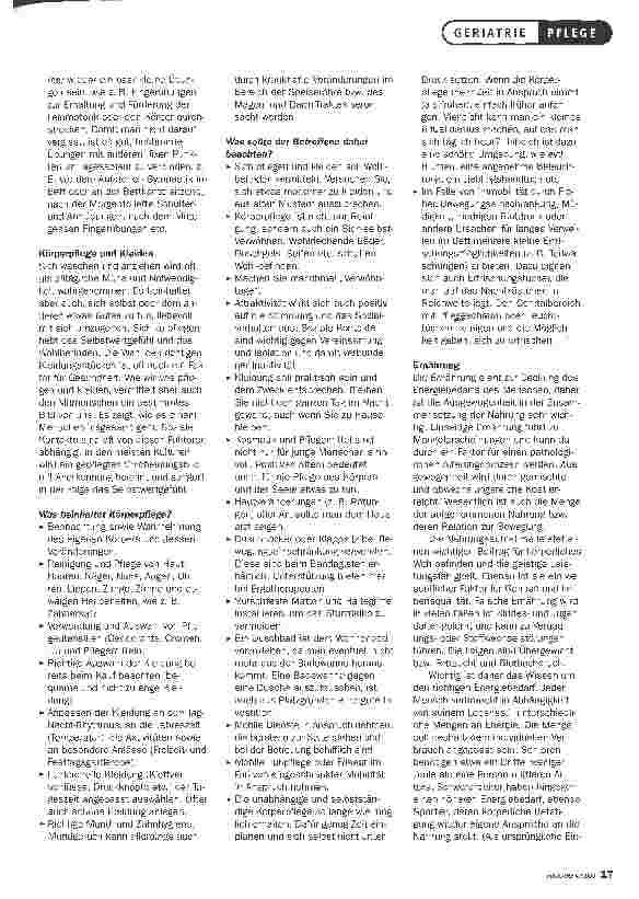 Vorschauseite 3: Allgemeine Aspekte für gesundes Altern