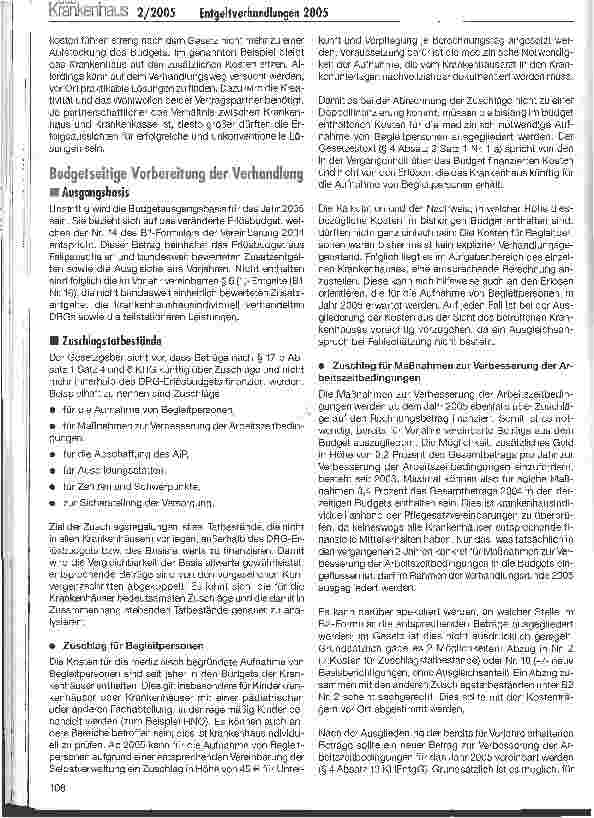 Vorschauseite 3: Entgeltverhandlungen 2005 - wird jetzt alles einfacher? Der Beginn der Verhandlungsrunde steht unmittelbar bevor
