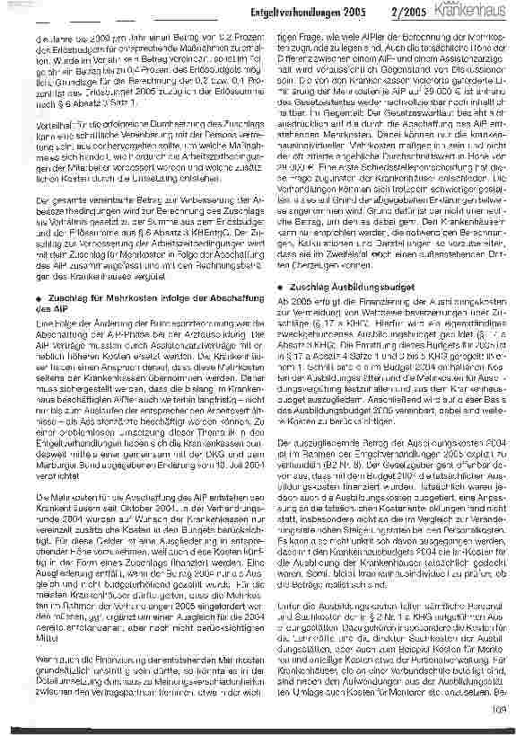 Vorschauseite 4: Entgeltverhandlungen 2005 - wird jetzt alles einfacher? Der Beginn der Verhandlungsrunde steht unmittelbar bevor
