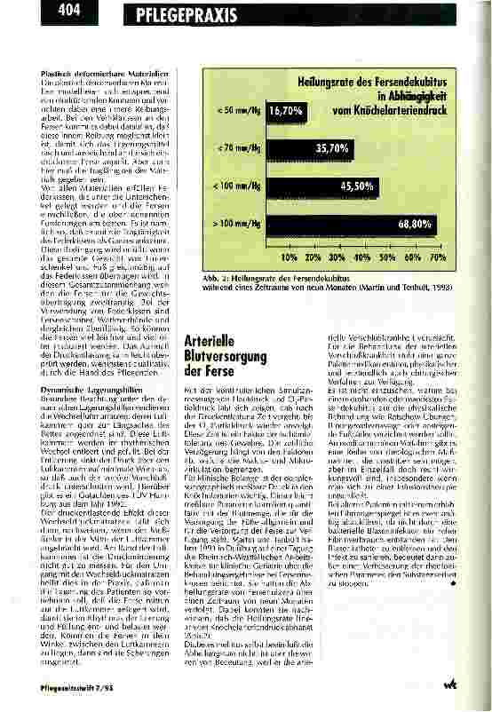 Vorschauseite 3: Die Ferse als Problemzone bei der Dekubitusprophylaxe Verhinderung eines Druckgeschwürs an der Ferse