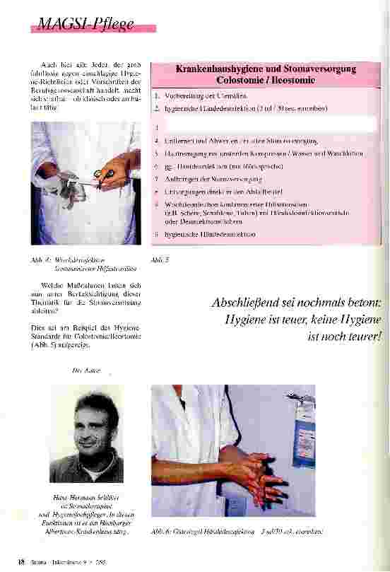 Vorschauseite 3: Keine Hygiene ist noch teurer! Krankenhaushygiene und Stomaversorgung