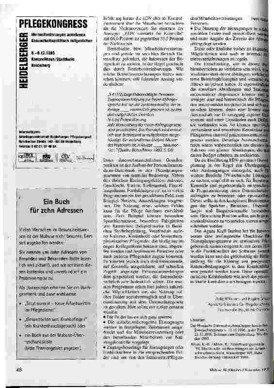 Vorschauseite 3: Gläserne Mitarbeiter? EDV in der Pflege