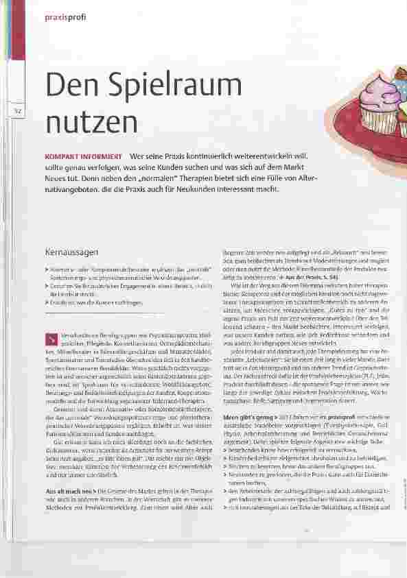 Vorschauseite 1: Den Spielraum nutzen