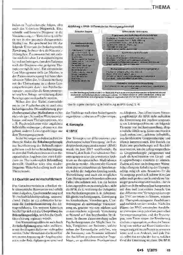Vorschauseite 4: Neugestaltung der ambulanten psychotherapeutischen Versorgung in Deutschland