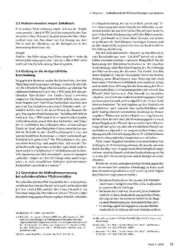 Vorschauseite 6: Außerdienstliche Pflichtverletzungen von Beamten