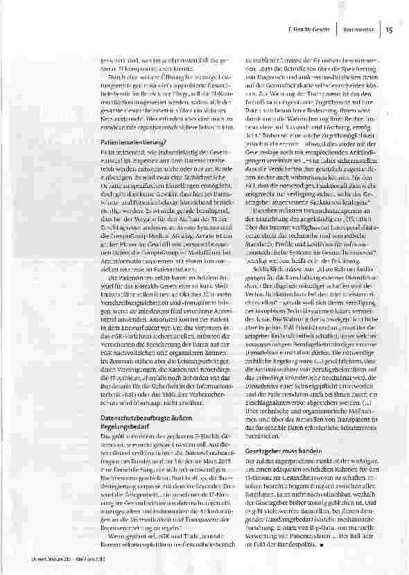Vorschauseite 2: Wo bleiben die Patienten?