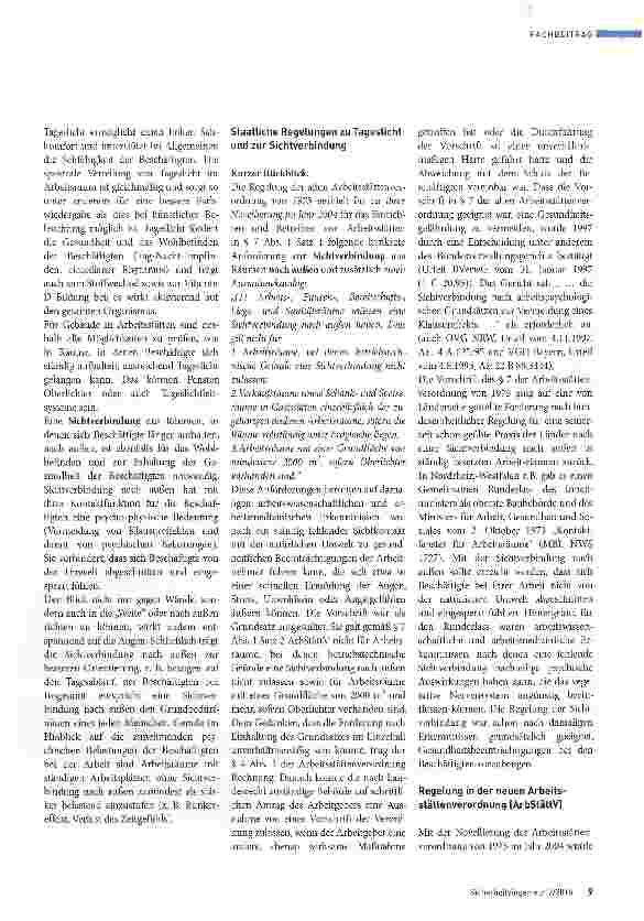 Vorschauseite 2: Ausreichend Tageslicht und Sichtverbindung nach außen