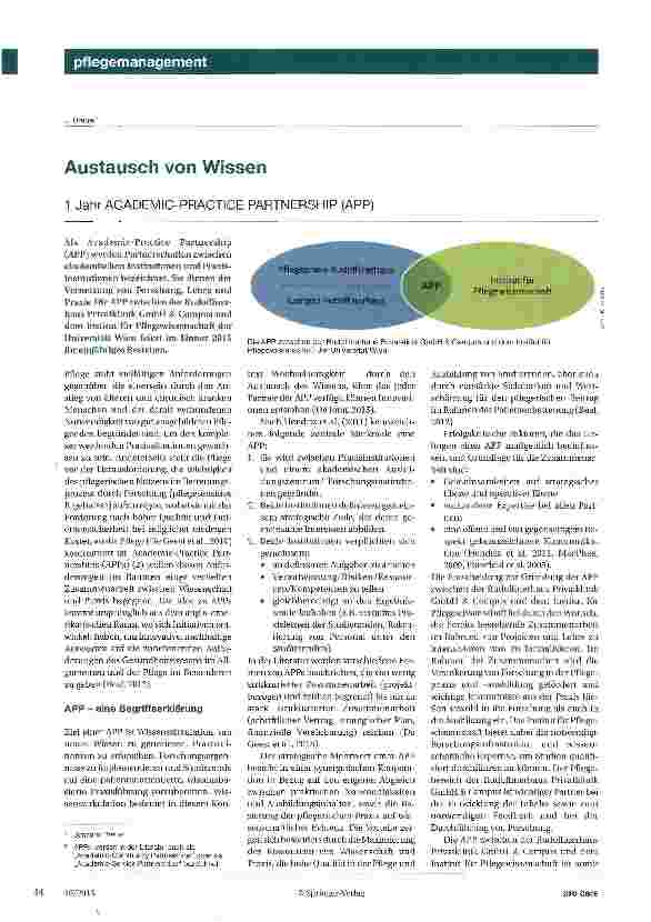 Vorschauseite 1: Austausch von Wissen